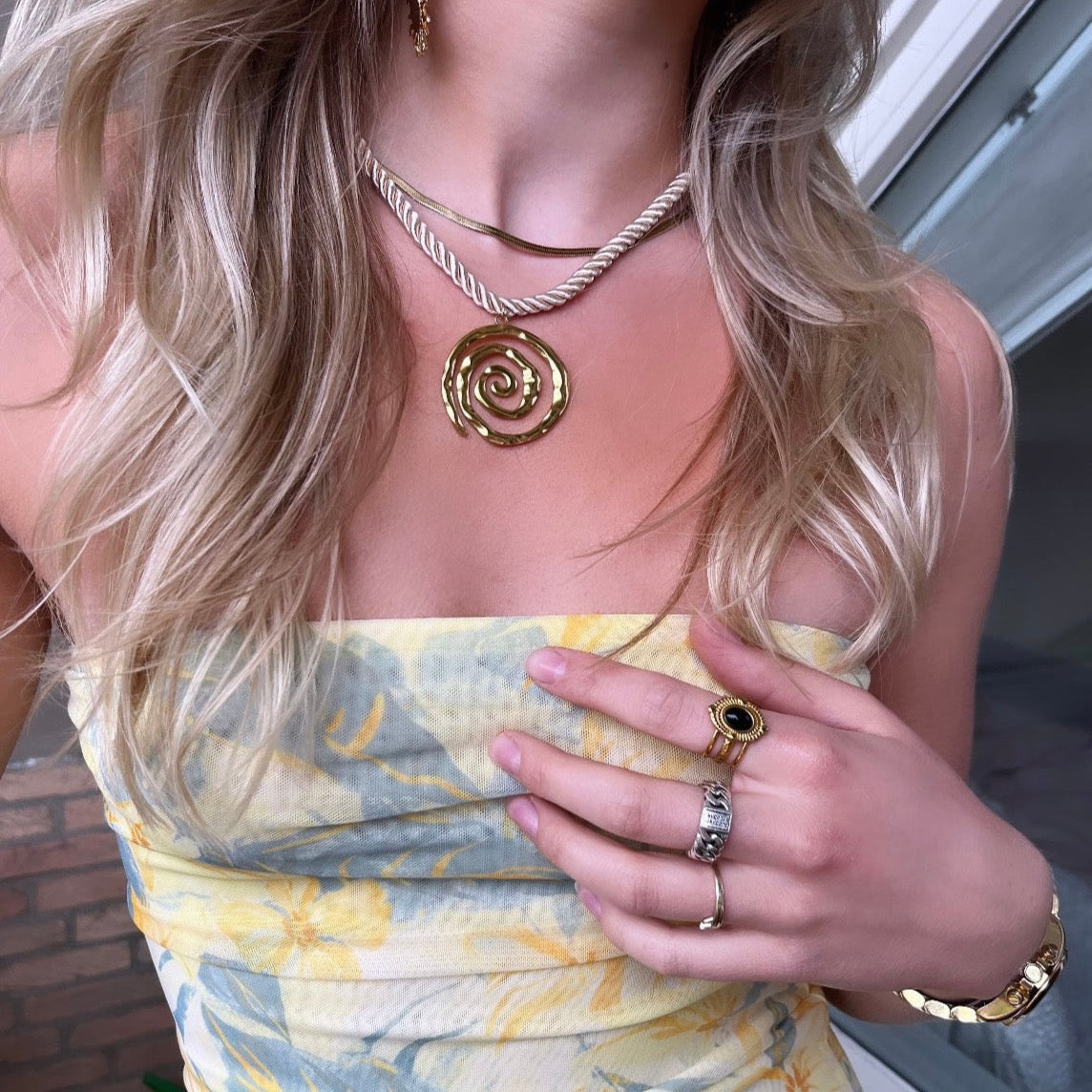 JULY SPIRAL NECKLACE